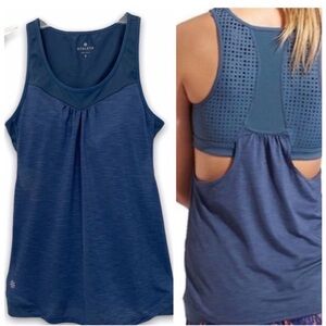 Athleta Blue Navy Performance Tank with Sport Bra XS